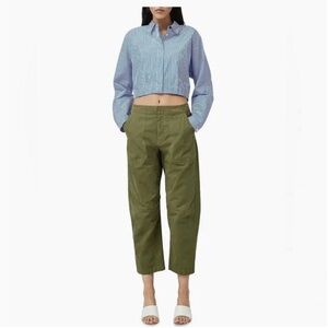 Rag & Bone Olive Green Women’s high waist Crop Combat Pants Size 6 EUC